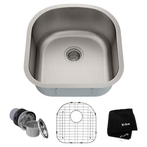 Premier 20-inch 16 Gauge Undermount Single Bowl Stainless Steel Kitchen Sink