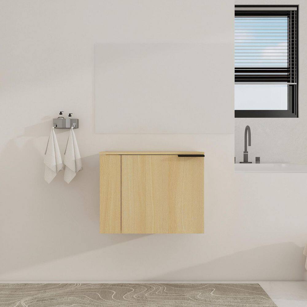 23.62 in. W x 18.11 in. D x 18.31 in. H Bathroom Storage Wall Cabinet in Light Oak price history on PriceWatchPro