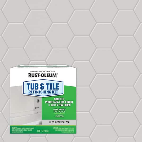 1 qt. Gloss Coastal Fog Tub and Tile Refinishing Kit (4-Pack)