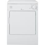 3.6 cu. ft. 120-Volt White Stackable Electric Vented Portable Compact Dryer