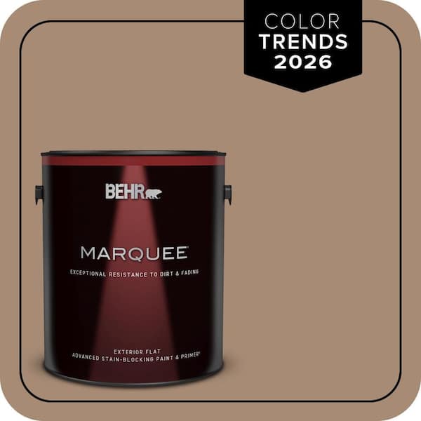 BEHR MARQUEE 1 gal. #N240-5 Rodeo Tan Flat Exterior Paint & Primer