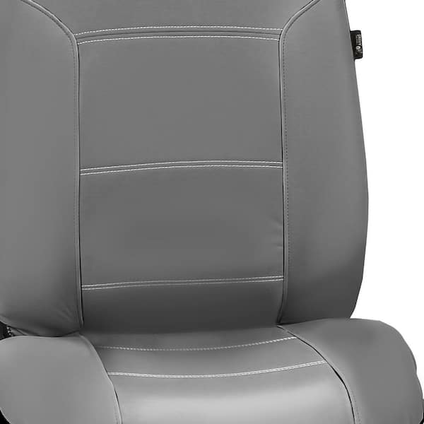 FH Group Futuristic Leather 47 in. x 23 in. x 1 in. Seat Cushions - Front Set, Blue