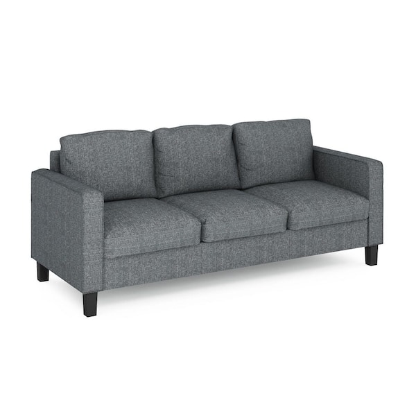 Bayonne 75.39 in. Upholstered Sofa in Grey