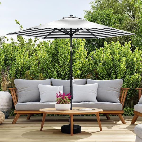 ihome patio umbrella HOMSHADE 10 ft Square Cantilever with Base Included & Lights product weighs 5.36 lbs same fabric carry bag IHOMEadore 13 ft. Steel Outdoor