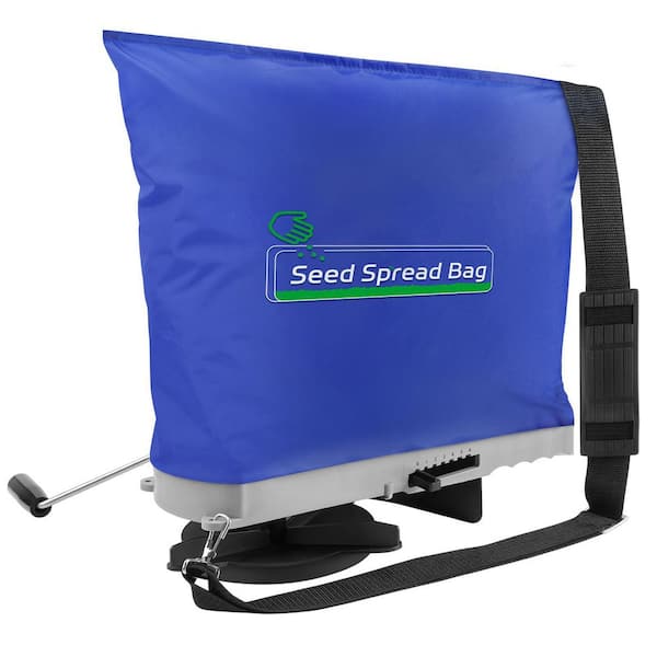 Bag Broadcast Seed Spreader with Waterproof Bag Unique Baffle and Accurate Gears for Lawn and Grass Seed Application