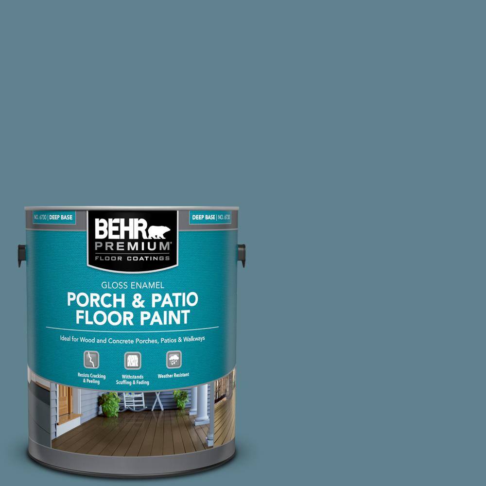 1 gal. #S470-5 Blueprint Gloss Enamel Interior/Exterior Porch and Patio Floor Paint price history on PriceWatchPro