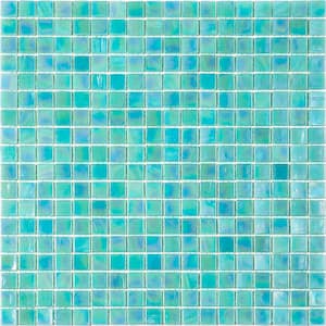 Skosh Glossy Lincoln Green 11.6 in. x 11.6 in. Glass Mosaic Wall and Floor Tile (18.69 sq. ft./case) (20-pack)