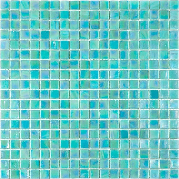 Skosh Glossy Lincoln Green 11.6 in. x 11.6 in. Glass Mosaic Wall and Floor Tile (18.69 sq. ft./case) (20-pack)