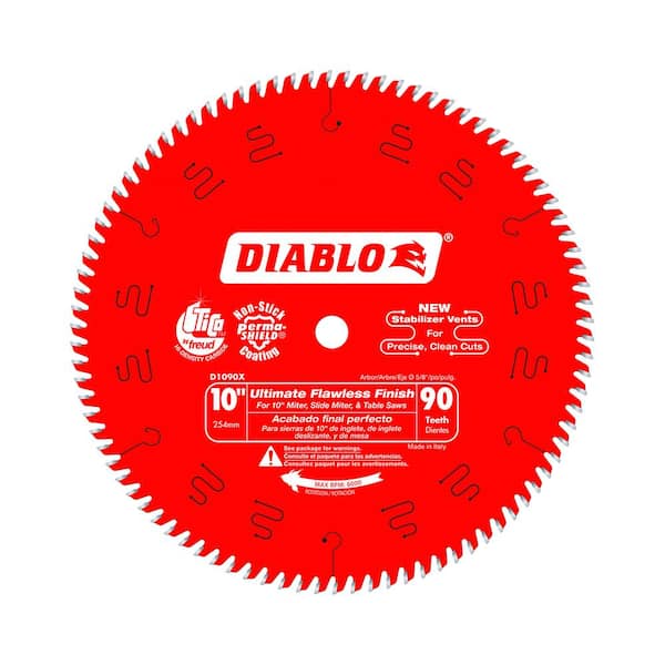 DIABLO 10in. x 90-Teeth Ultimate Polished Finish Saw Blade for Wood (25-Pack)