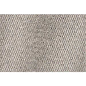 Four Square - Pebblestone - Brown 13.2 ft. 56 oz. Wool Berber Installed Carpet