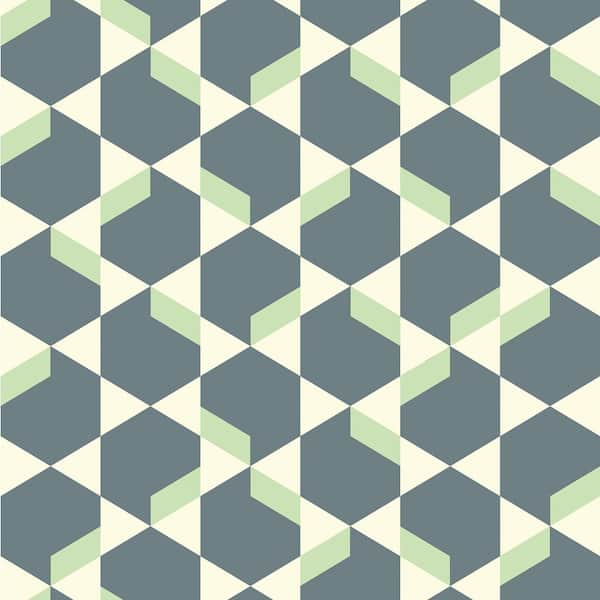 Madison Avenue Green & Grey Residential Vinyl Sheet, Sold by 13.2 ft. Wide x Custom Length