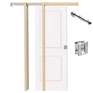 TENONER (2x18) 36 in. x 80 in. 6-Panel Primed Hollow Core MDF Wood ...