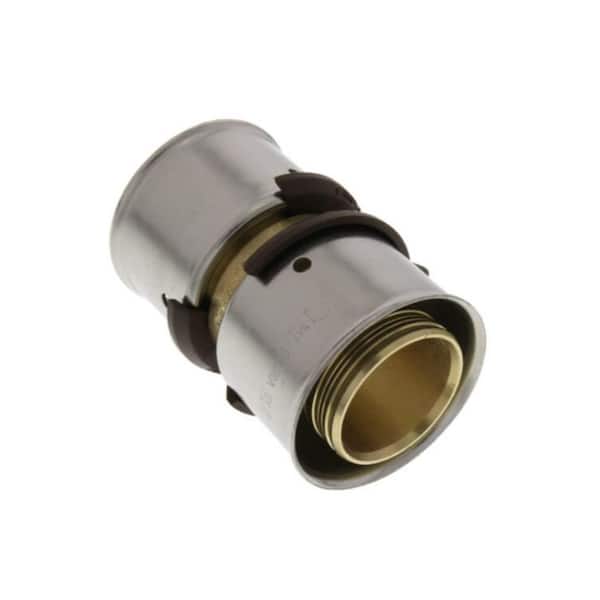 PureFlow 1-1/4 in. x 1-1/4 in. Press Zero Lead Bronze Coupling (5-pack)
