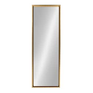 Large Rectangle Gold Full-Length Art Deco Mirror (48 in. H x 16 in. W)