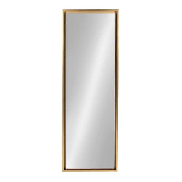 Kate And Laurel Large Rectangle Gold, Gold Full Length Mirror Home Depot