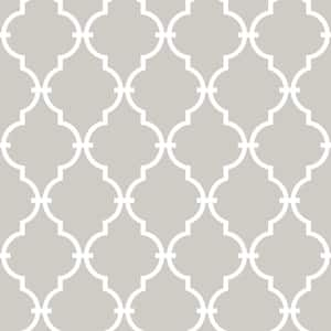 Beige Modern Trellis Peel and Stick Wallpaper (Covers 28.18 sq. ft.)