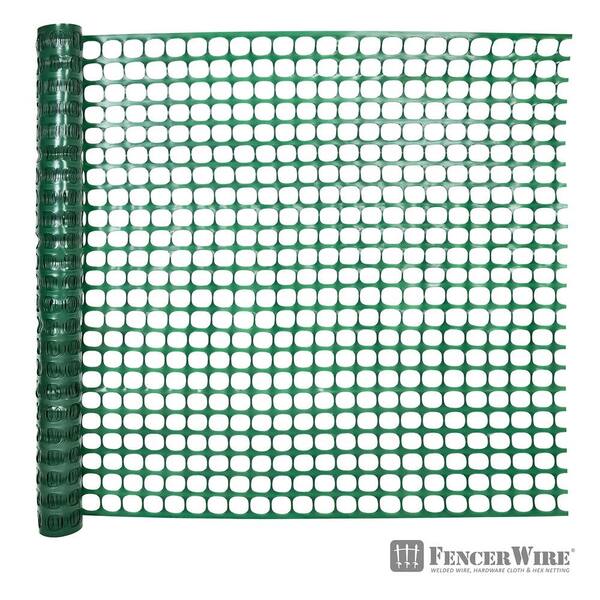 Ohuhu 4ft X 100ft Plastic Garden Fence Roll - Deer & Rabbit Barrier, Snow Fence, Temporary Fencing