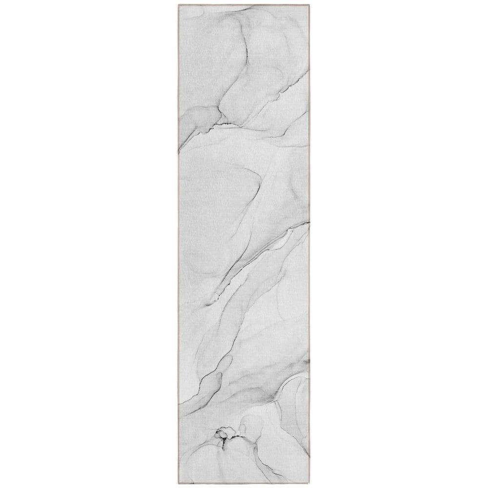 Gray 2 ft. x 8 ft. Abstract Indoor / Outdoor Area Rug price history on PriceWatchPro