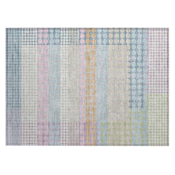 Chantille Machine Washable Indoor/Outdoor Abstract ACN2445 Sky 2 ft. x 3 ft. Accent Rug