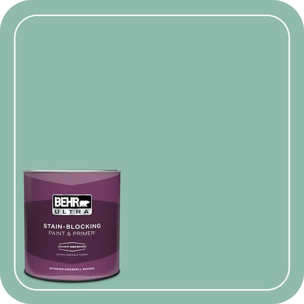 BEHR ULTRA 1 qt. #MQ6-37 Mild Evergreen Extra Durable Eggshell Enamel Interior Paint & Primer