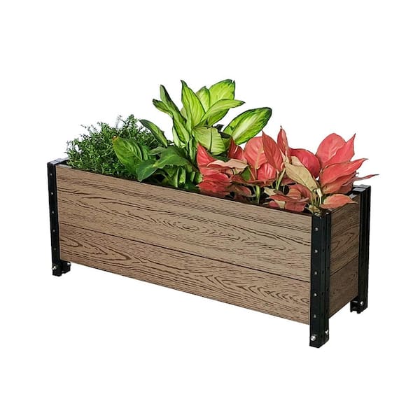 EverBloom 36 in. L x 12 in. W x 14 in. H Composite Trough Planter