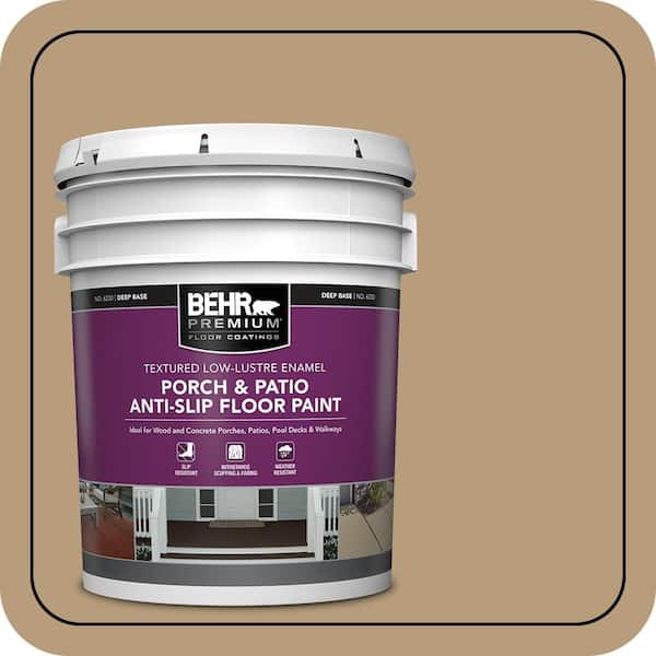 5 gal. #PFC-28 Desert Sandstone Textured Low-Lustre Enamel Interior/Exterior Porch and Patio Anti-Slip Floor Paint