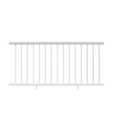Allure 96 in. x 36 in. White Aluminum Preassembled Railing Kit