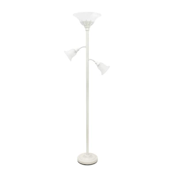 Light White Floor Lamp, Threshold Lamp Shade Glass