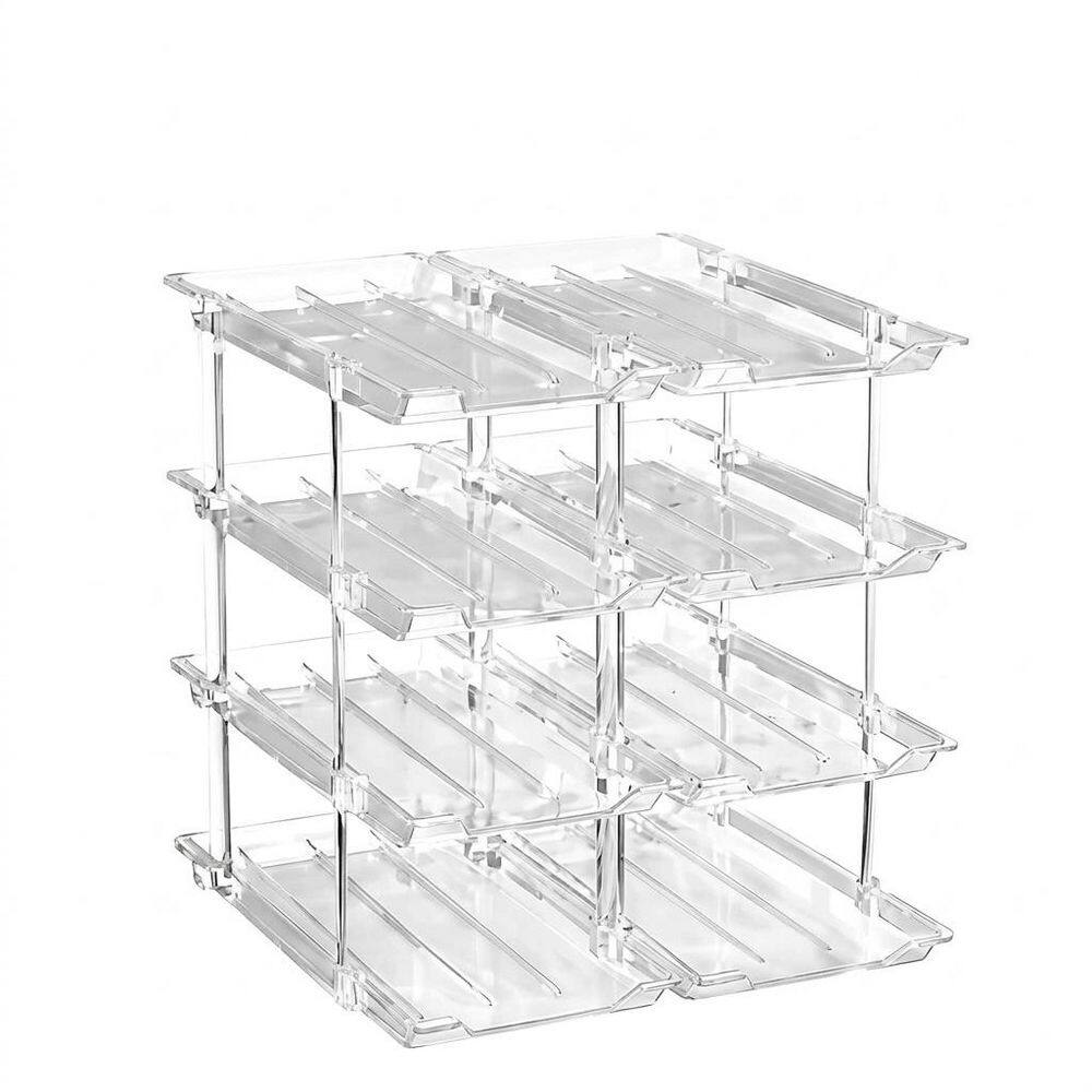 Clear Automatic Rolling Can Organizer with Anti-Spill Guard for Pantry Cabinet, Holds Up to 36 Cans price history on PriceWatchPro