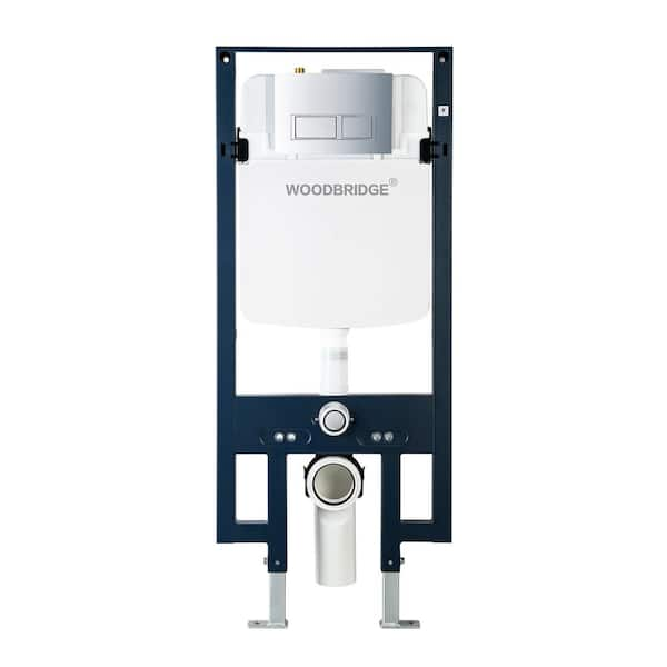 Concealed Technology In-Wall Toilet Carrier System 2 x 4 stud installation for  Wall-Hung 1.28 GPF Toilet Tank in Blue