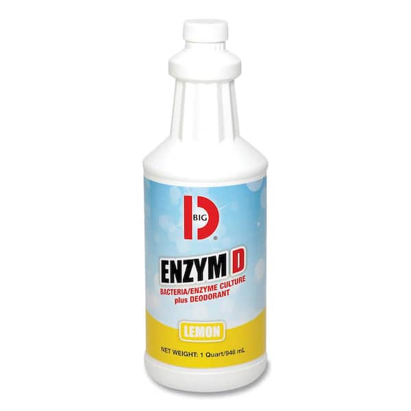 32 oz. Lemon Enzym D Digester Liquid Odor Absorber (12/Carton)