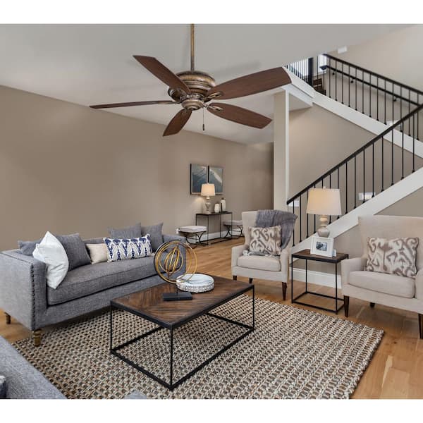 Timeless 54 in. Indoor French Beige Ceiling Fan