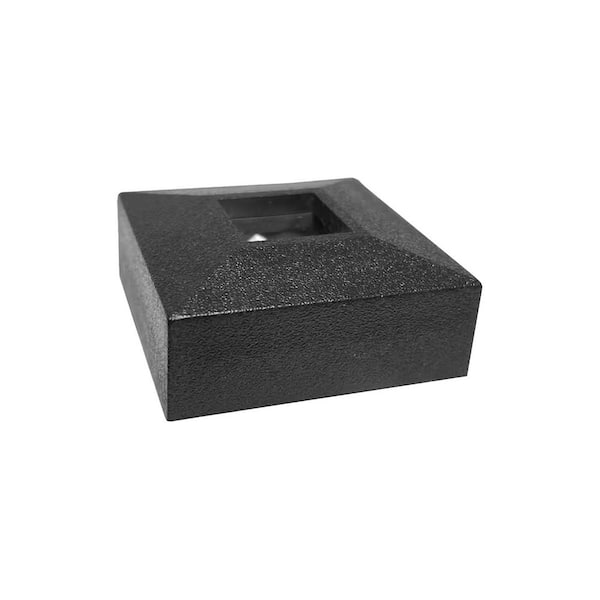 Stair Parts 1/2 in. Matte Black Low Profile Slip N Grip Flat Baluster Shoe for Stair Remodel