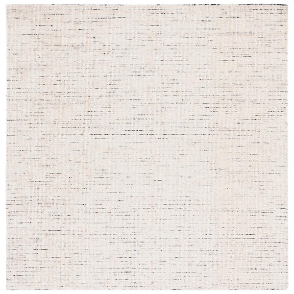 SAFAVIEH Abstract Ivory/Blue 6 ft. x 6 ft. Speckled Square Area Rug