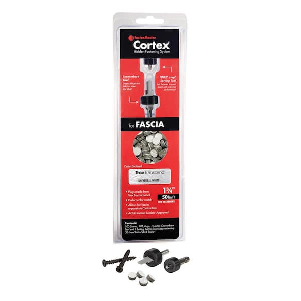 Cortex 1-3/4" Fascia Screws w/ Plugs TORX ttap