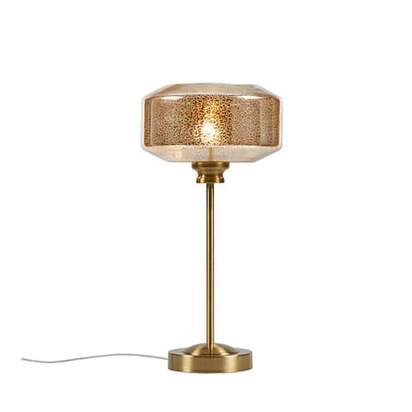 Jushua 17 in. H Mercury Glass Table Lamp Gold See Below Task and Reading