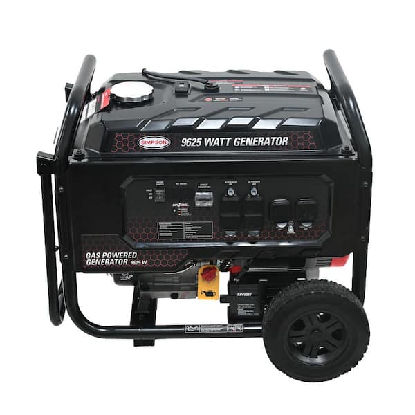 9,625-Watt Recoil Start Gasoline Powered Portable Generator with CO Sensor