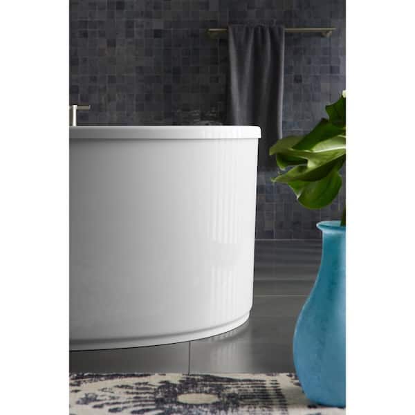 KOHLER Sunstruck 65 in. x 35.5 in. Soaking Bathtub with