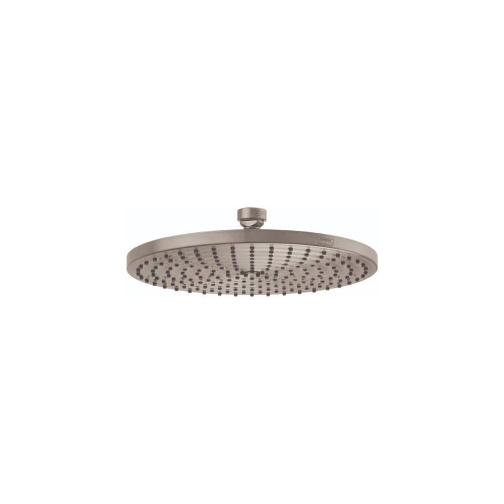 Brushed Nickel 10-Inch Round Rain Shower Head