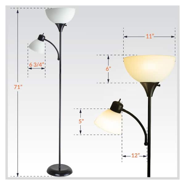 Torchiere William Standing Floor Lamp, Best Torchiere Floor Lamps