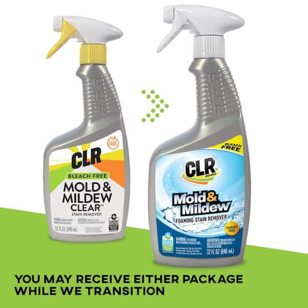 CLR Mold & Mildew Clear Bleach-Free STAIN REMOVER w/ Foaming Action Spray  32oz