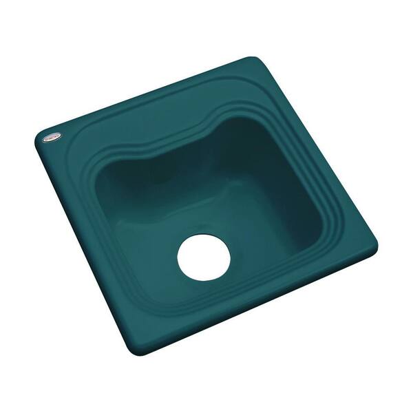 Thermocast Oxford Teal Acrylic 16 in. Drop-in Bar Sink