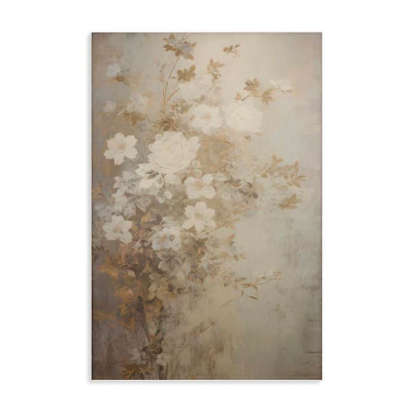 Muted Vintage Florals by LSR Creative Studio Unframed Nature Graphic Art Print 24 in. x 16 in.