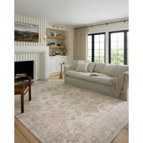 Odette Ivory/Beige 6 ft. - 7 in. x 9 ft. - 6 in. Oriental Area Rug