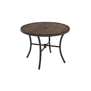 round resin patio dining table