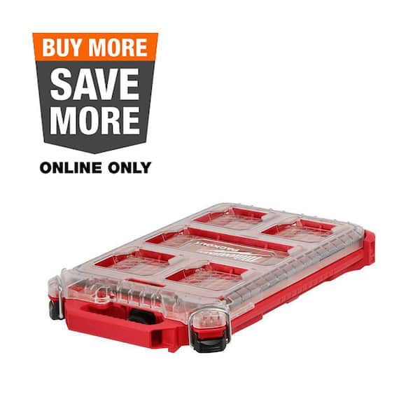 PACKOUT 5-Compartment Low-Profile Compact Small Parts Organizer