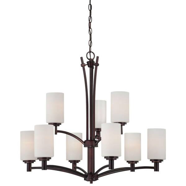 Thomas Lighting Pittman 9-Light Sienna Bronze Hanging Chandelier ...