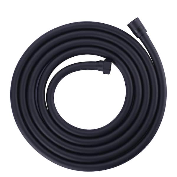 WOWOW PVC 120 in. Shower Head Hose in Matte Black