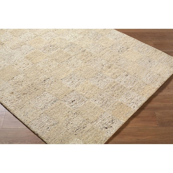 Divine Brown Global Checkered 5 ft. x 7 ft. 6 in. Area Rug