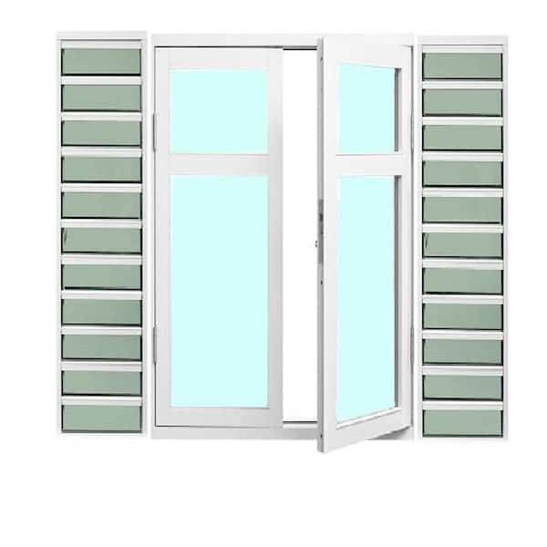 Air Master Windows and Doors 60 in. x 46.563 in. Awning Aluminum Window - White